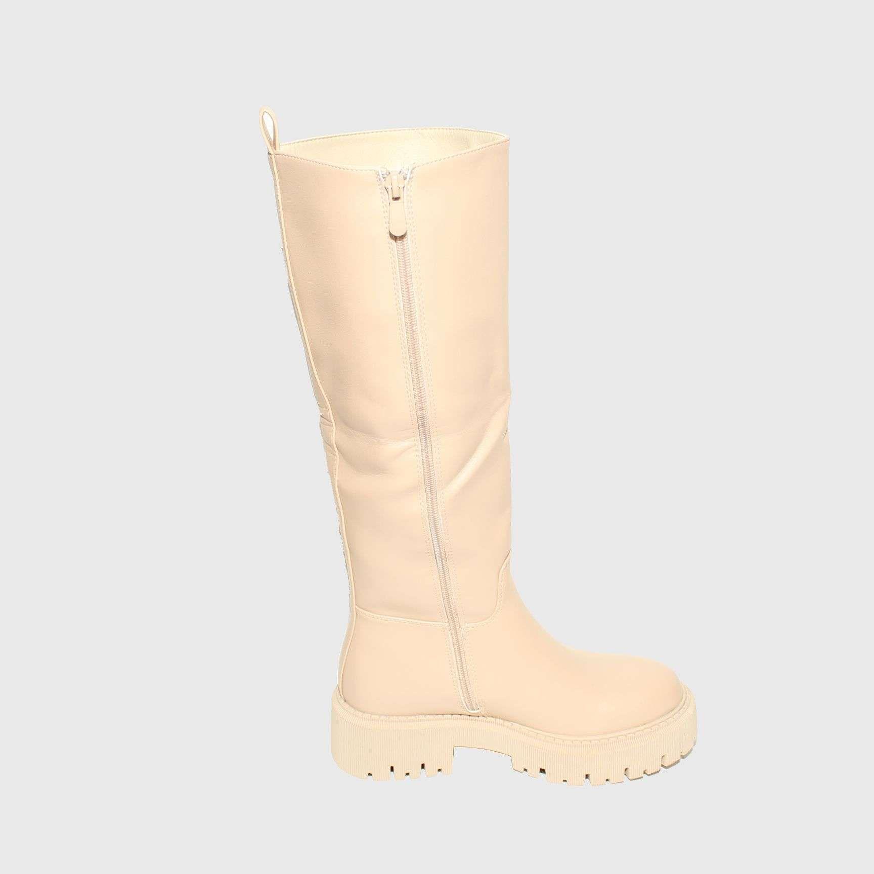 Bota Beige Vía Franca Mujer-3