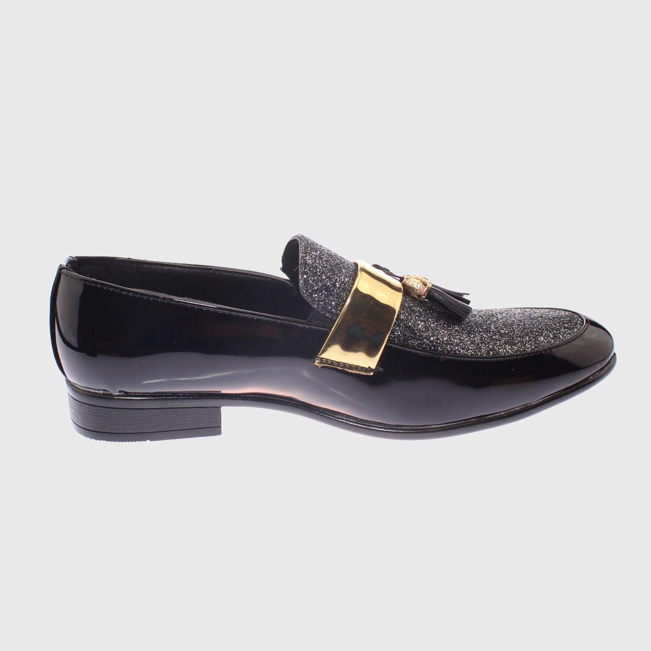 Zapato Negro Vía Franca Hombre-3
