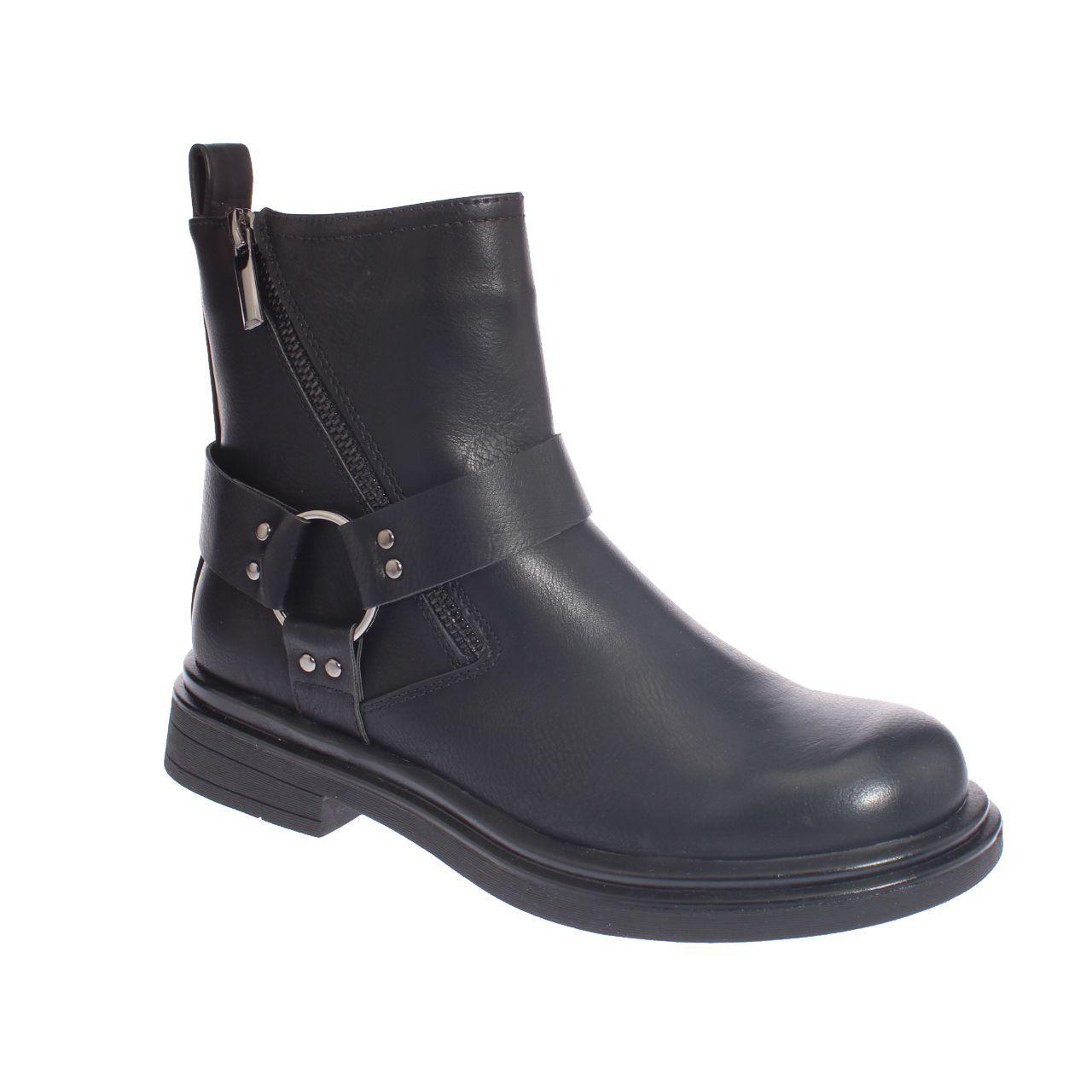 Botin Negro Vía Franca Mujer-0