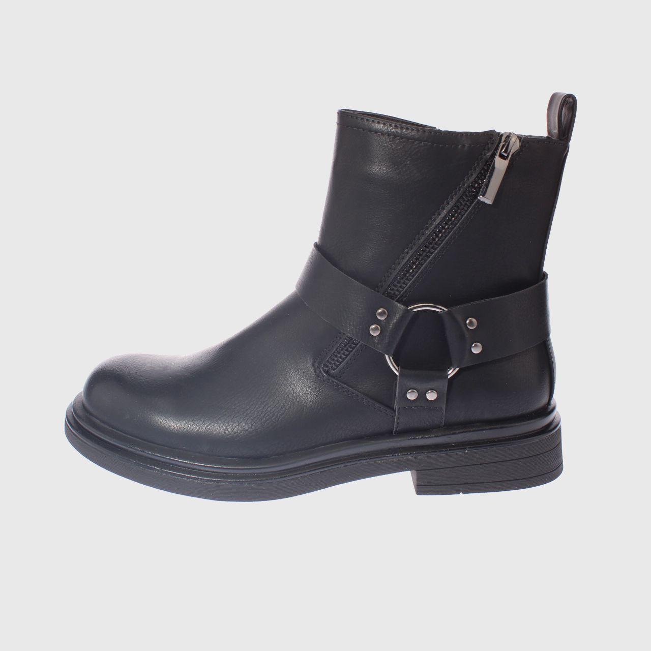 Botin Negro Vía Franca Mujer-1