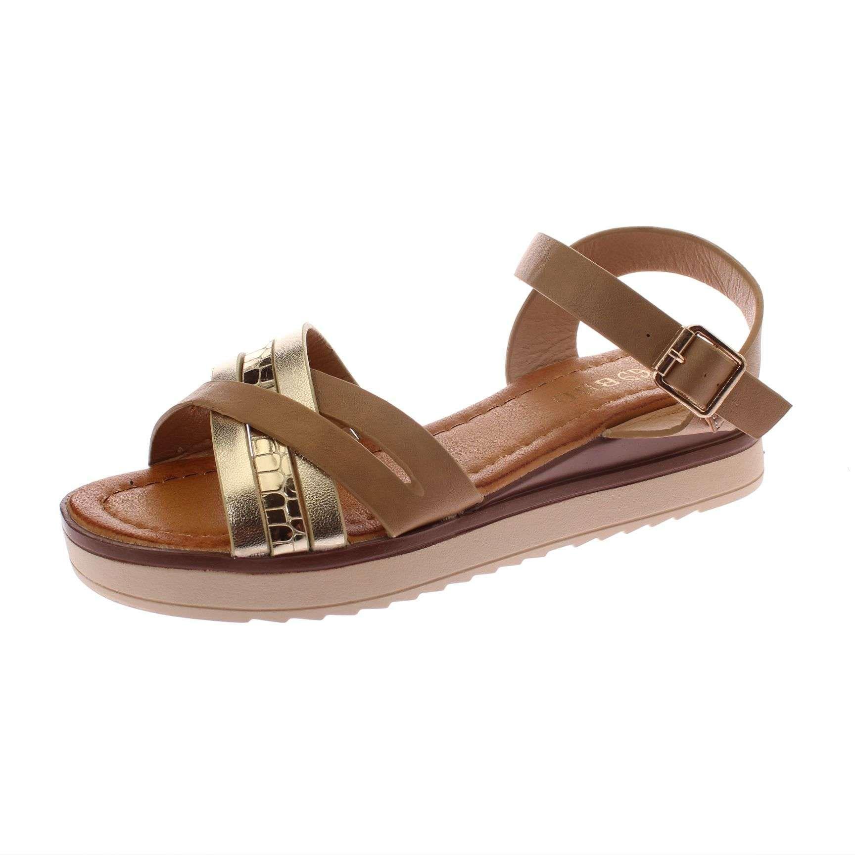 Sandalia Khaki Vía Franca Mujer Art: 51309B3225KHAKI-0