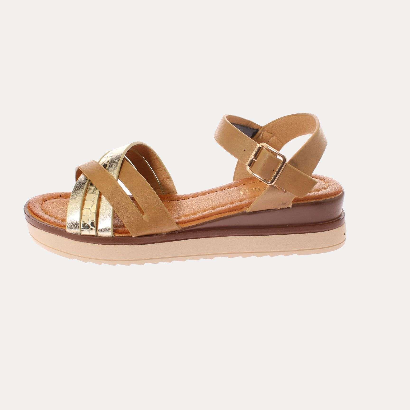 Sandalia Khaki Vía Franca Mujer Art: 51309B3225KHAKI-1