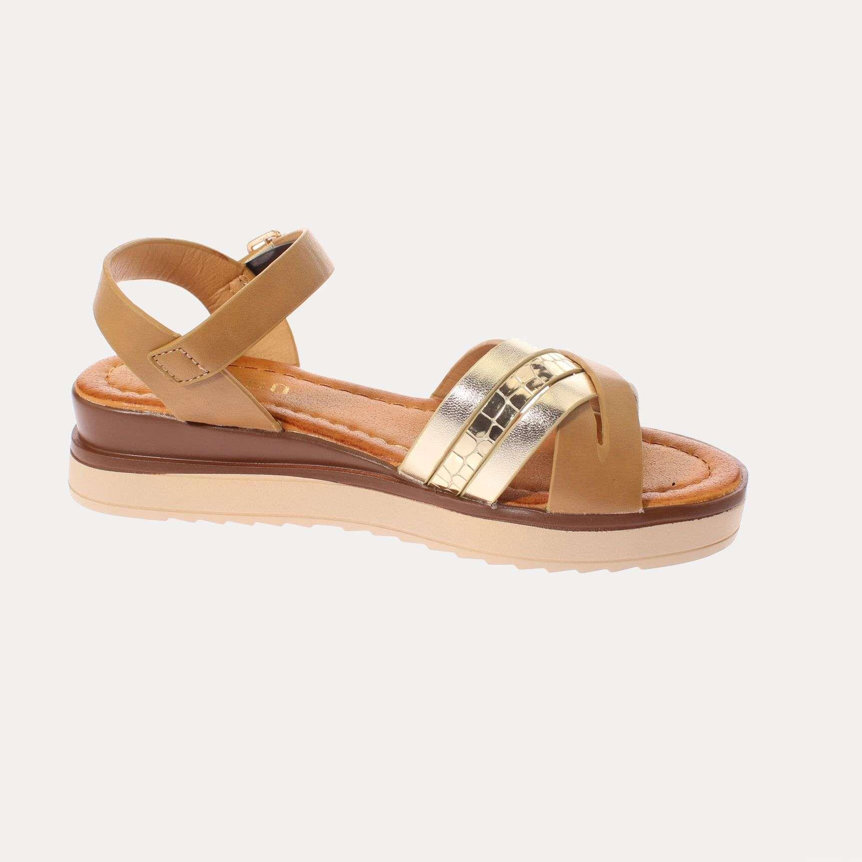 Sandalia Khaki Vía Franca Mujer Art: 51309B3225KHAKI-3