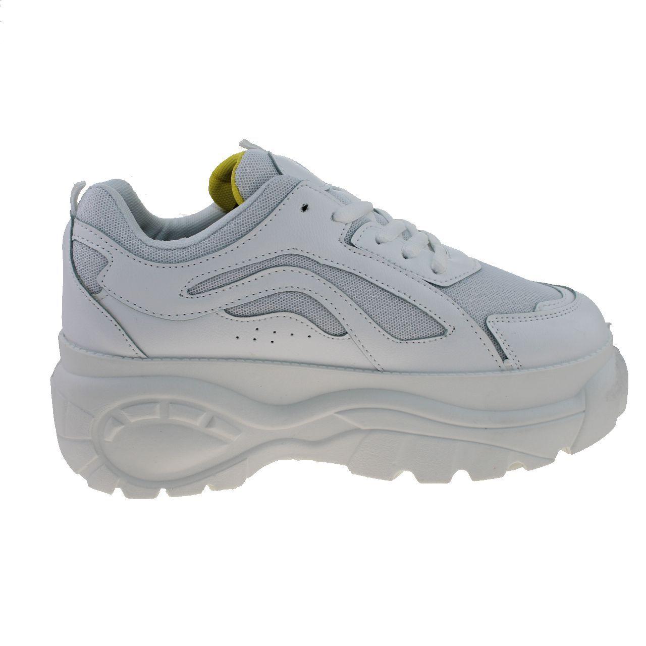Zapatilla Terraplen Blanco/Amarillo Vía Franca Mujer-3