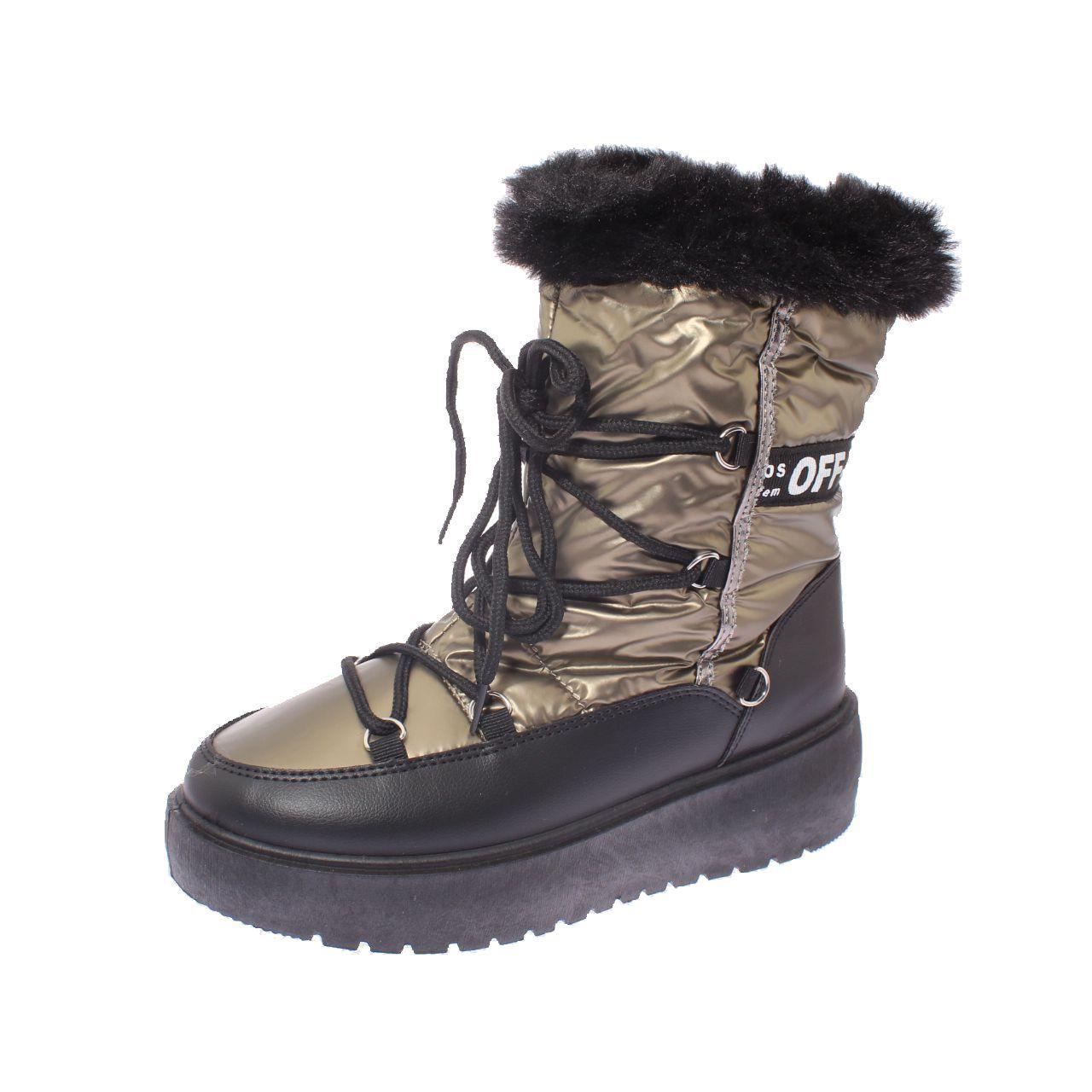 Bota Piel Bronce Vía Franca Mujer-0
