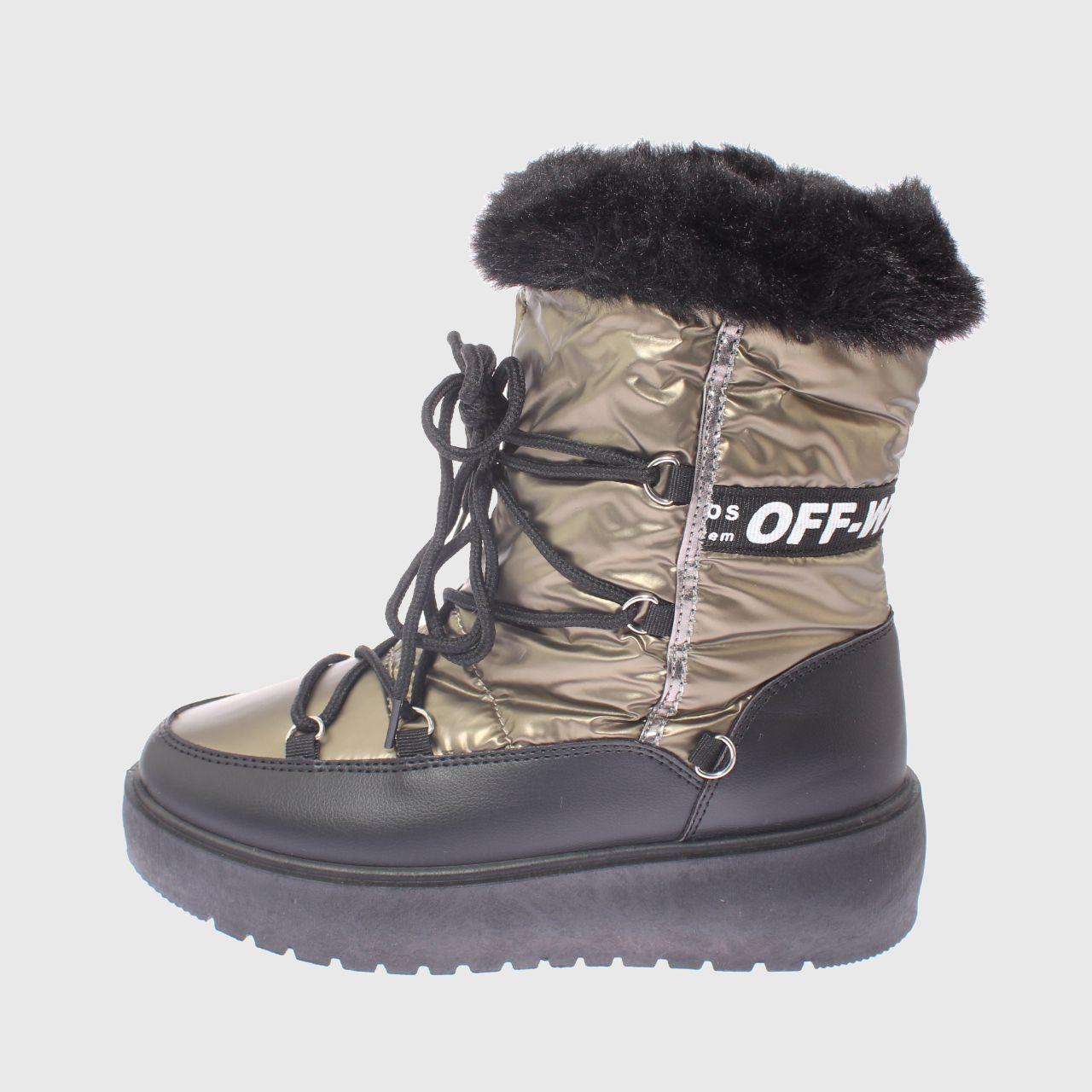 Bota Piel Bronce Vía Franca Mujer-1