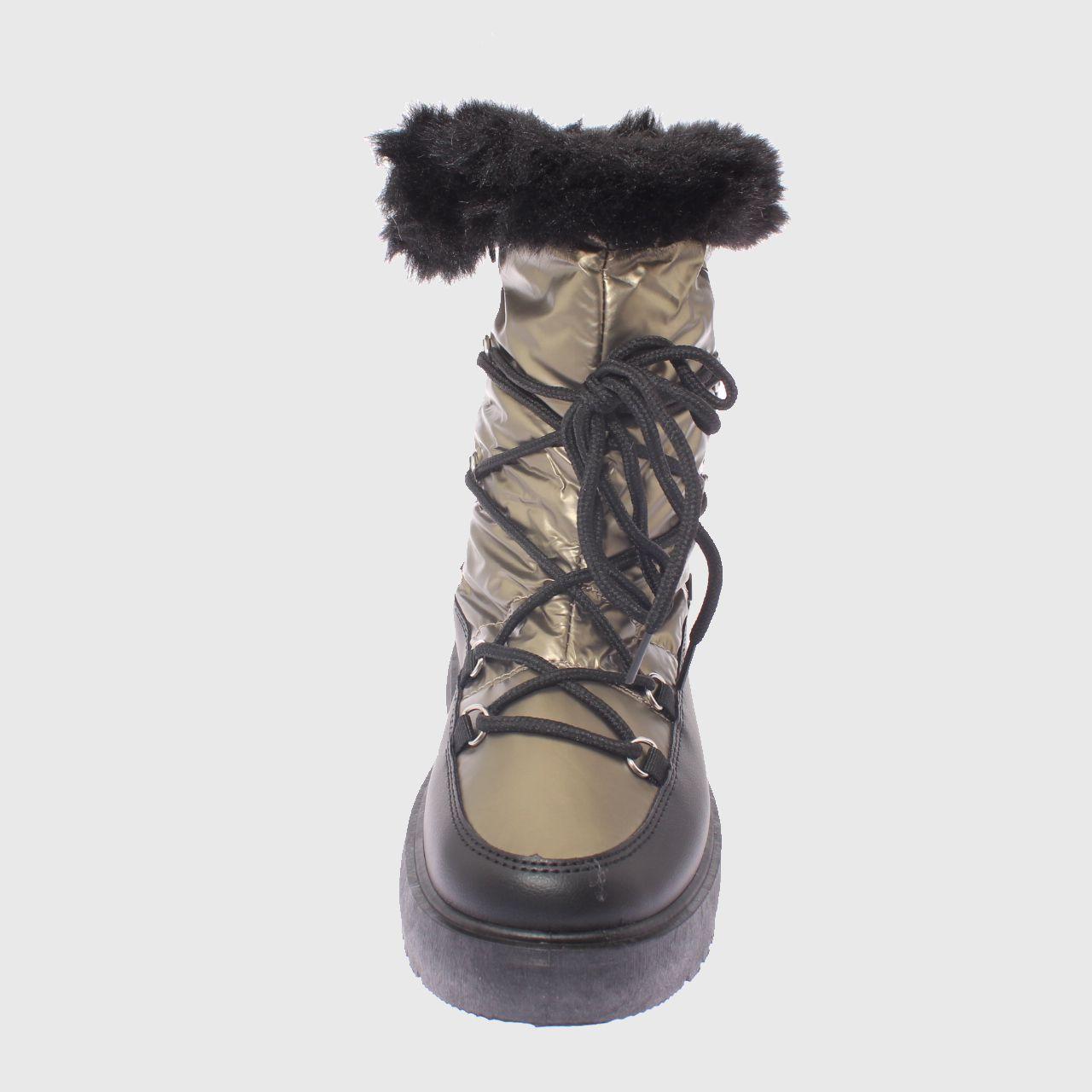 Bota Piel Bronce Vía Franca Mujer-2