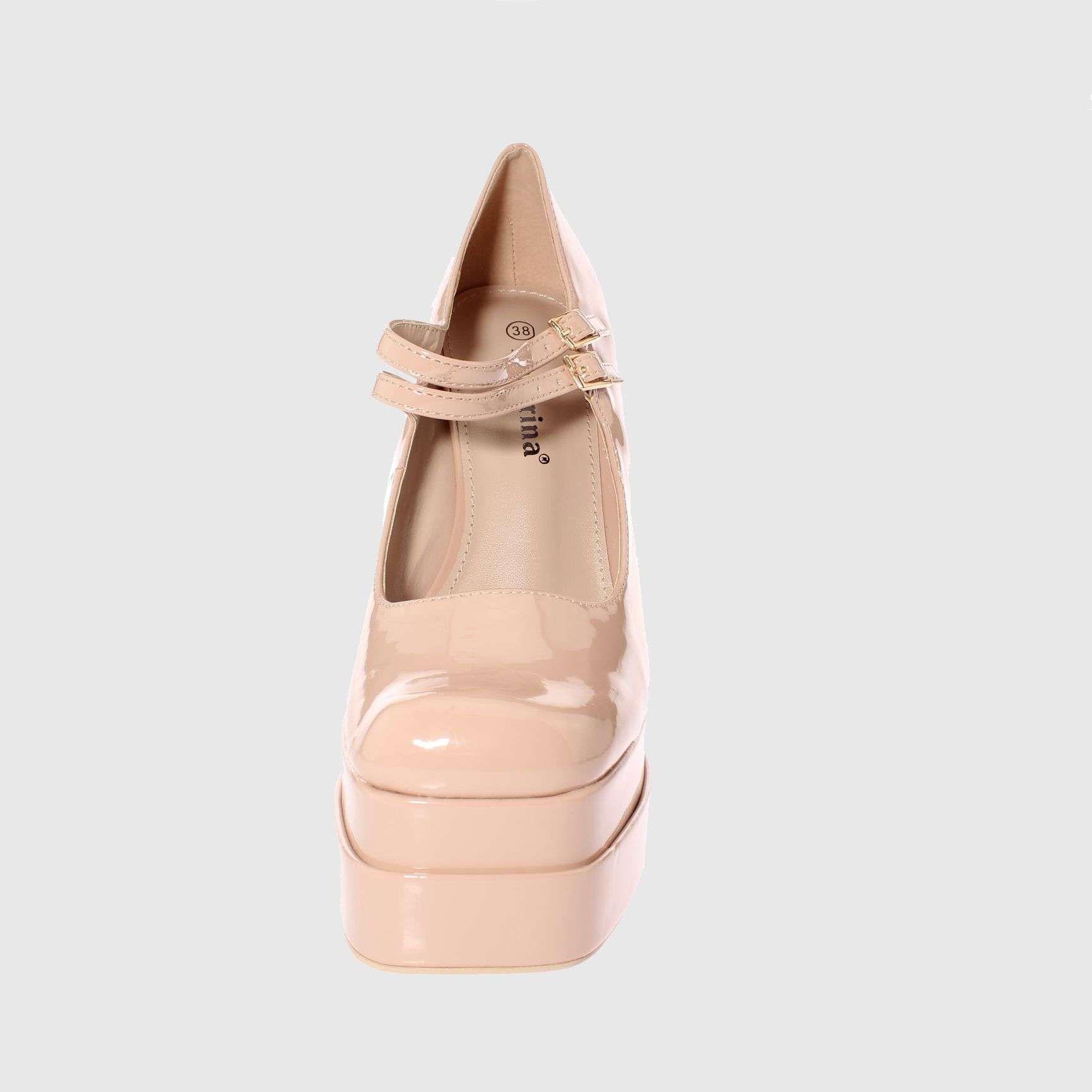 Zapato terraplen Nude Vía Franca Mujer-2