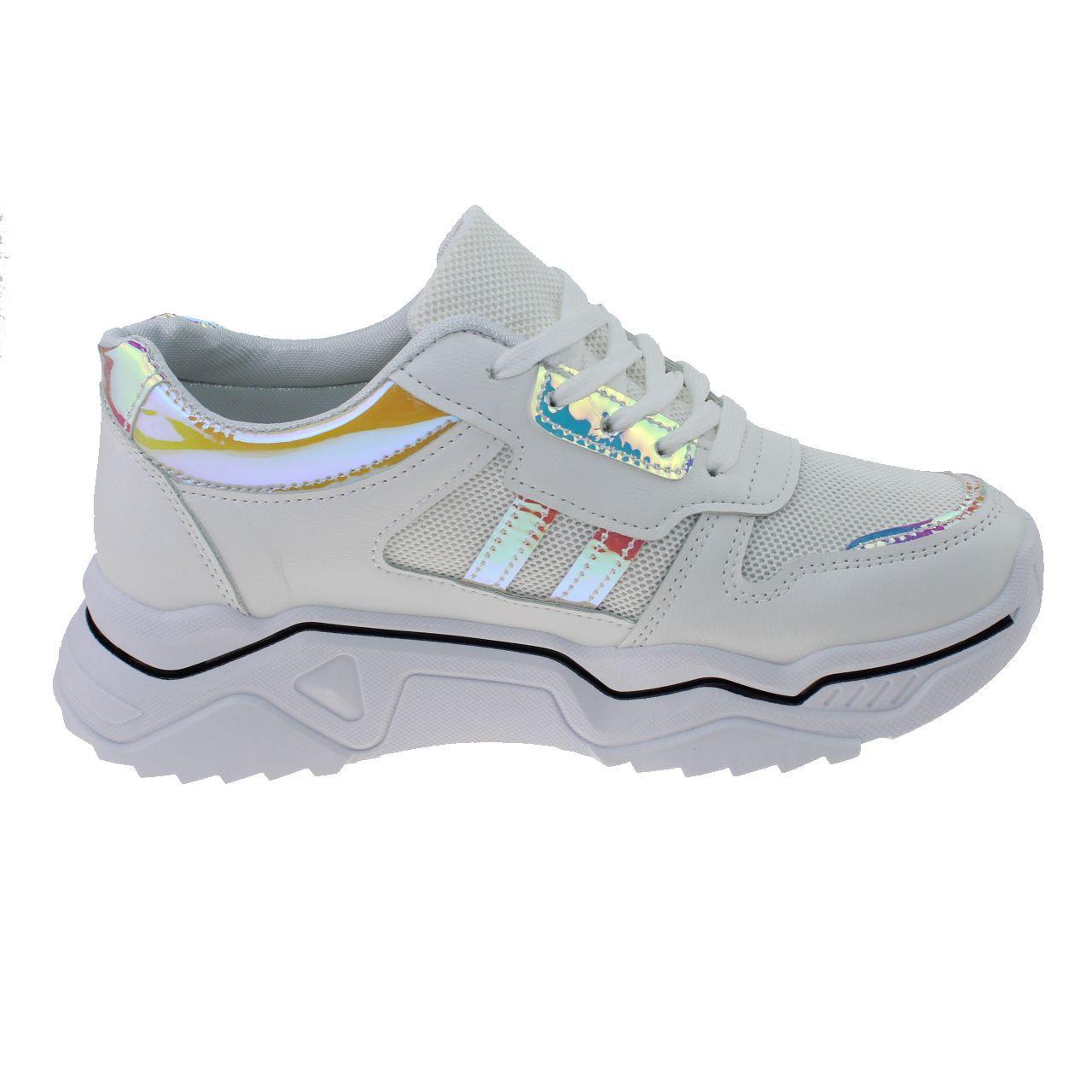 Zapatilla Blanco/Plata Vía Franca Mujer-1