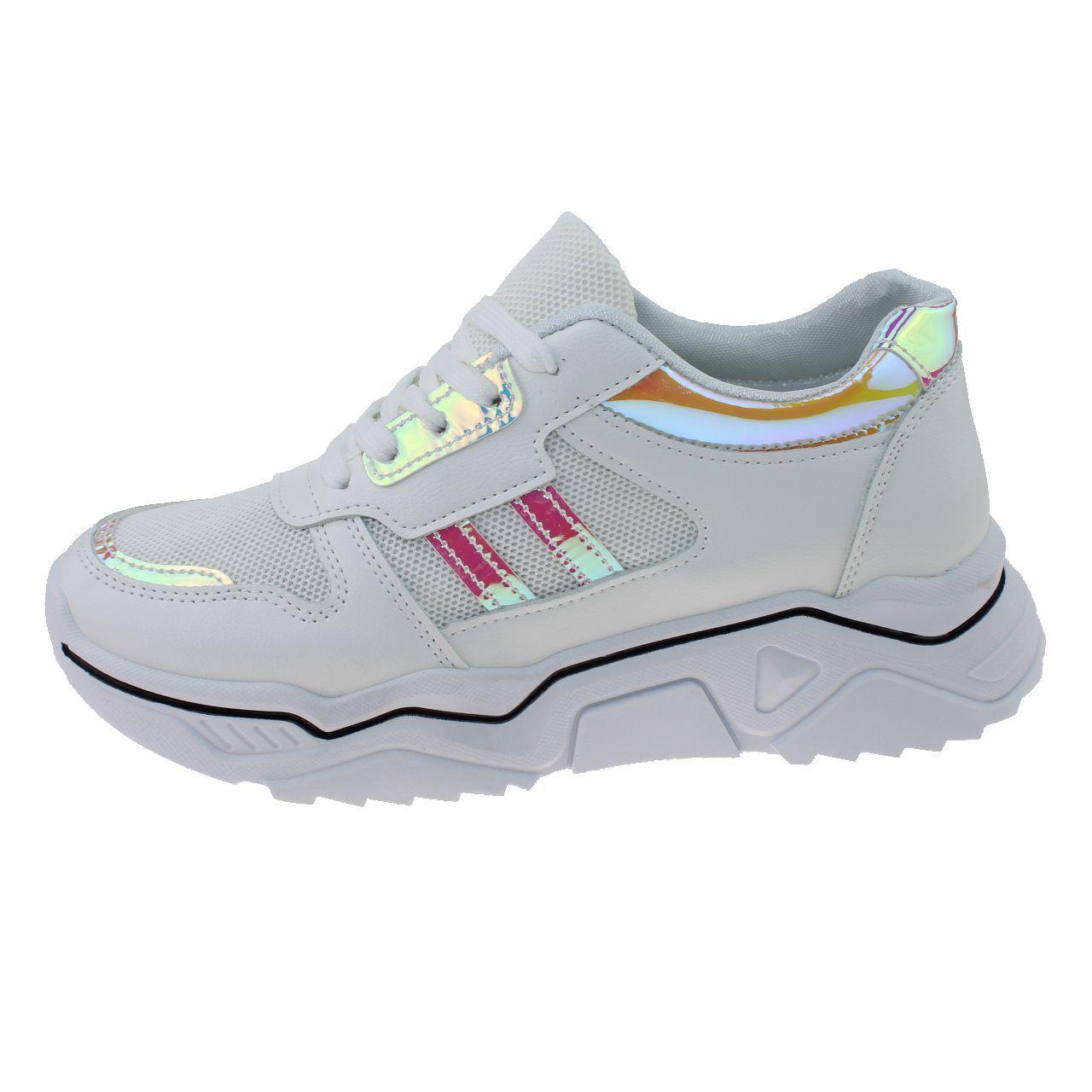 Zapatilla Blanco/Plata Vía Franca Mujer-2