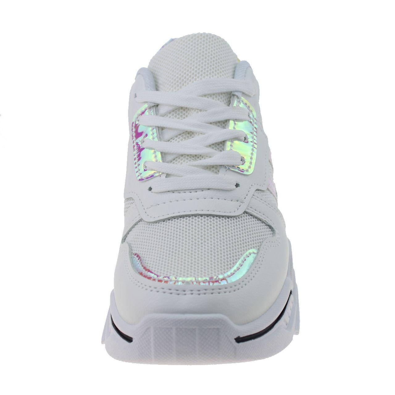 Zapatilla Blanco/Plata Vía Franca Mujer-3