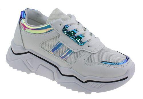 Zapatilla Blanco/Plata Vía Franca Mujer-4