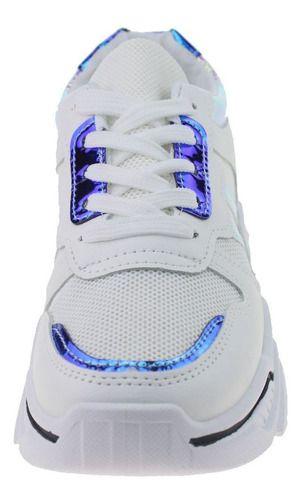 Zapatilla Blanco/Plata Vía Franca Mujer-6