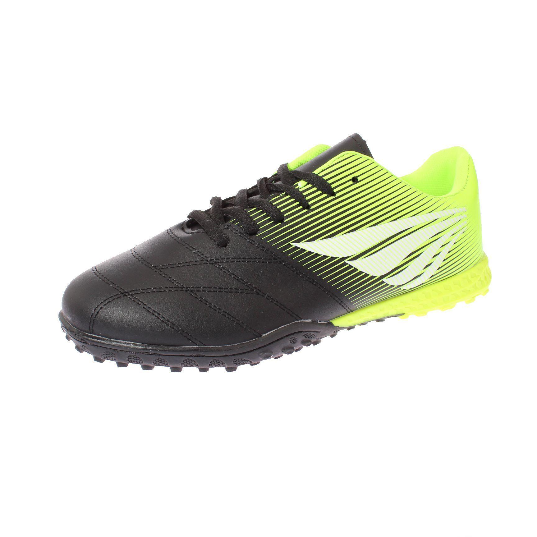 Zapatilla baby futbol Negro/verde Vía Franca Hombre-0