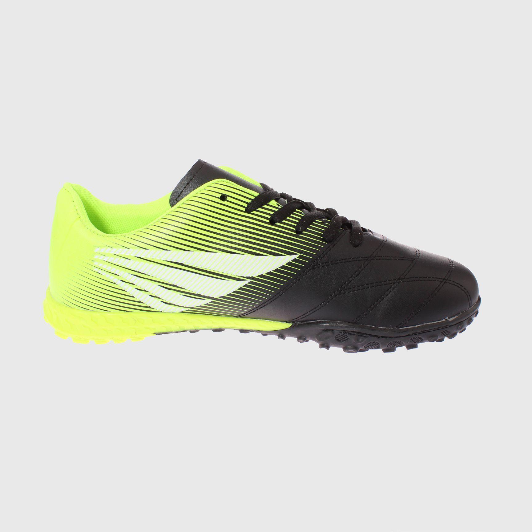 Zapatilla baby futbol Negro/verde Vía Franca Hombre-3