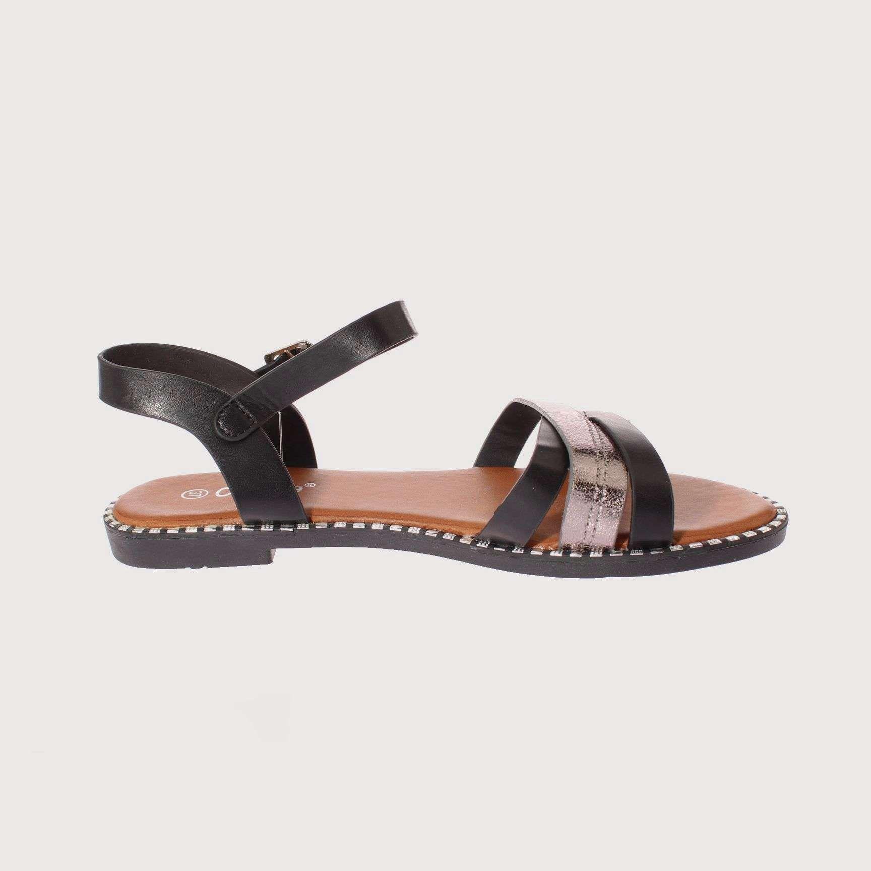 Sandalia Negro Vía Franca Mujer Art: 5K14BLACK-3