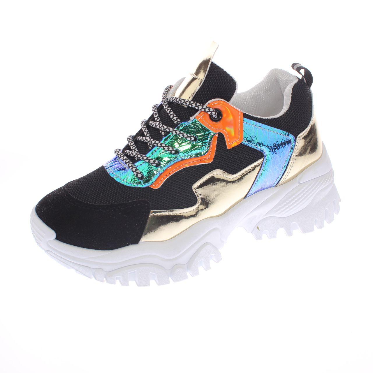Zapatilla Negro Vía Franca Mujer-0