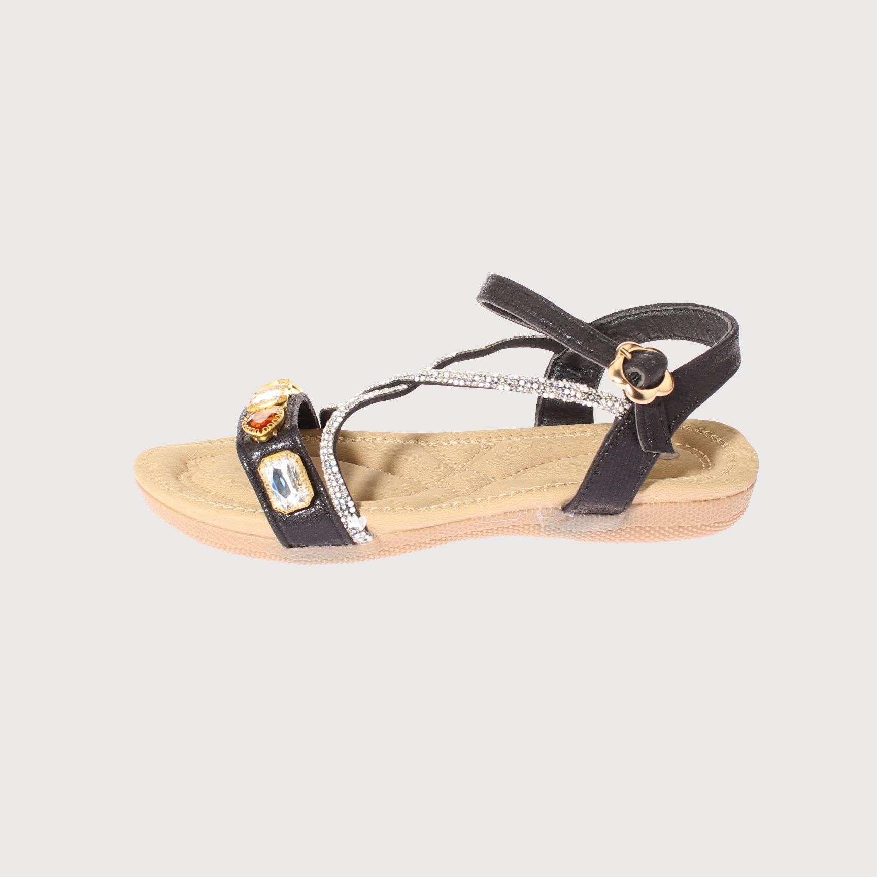 Sandalia Joyas Negro Vía Franca Niña Art: 32110C31117BLACK-1