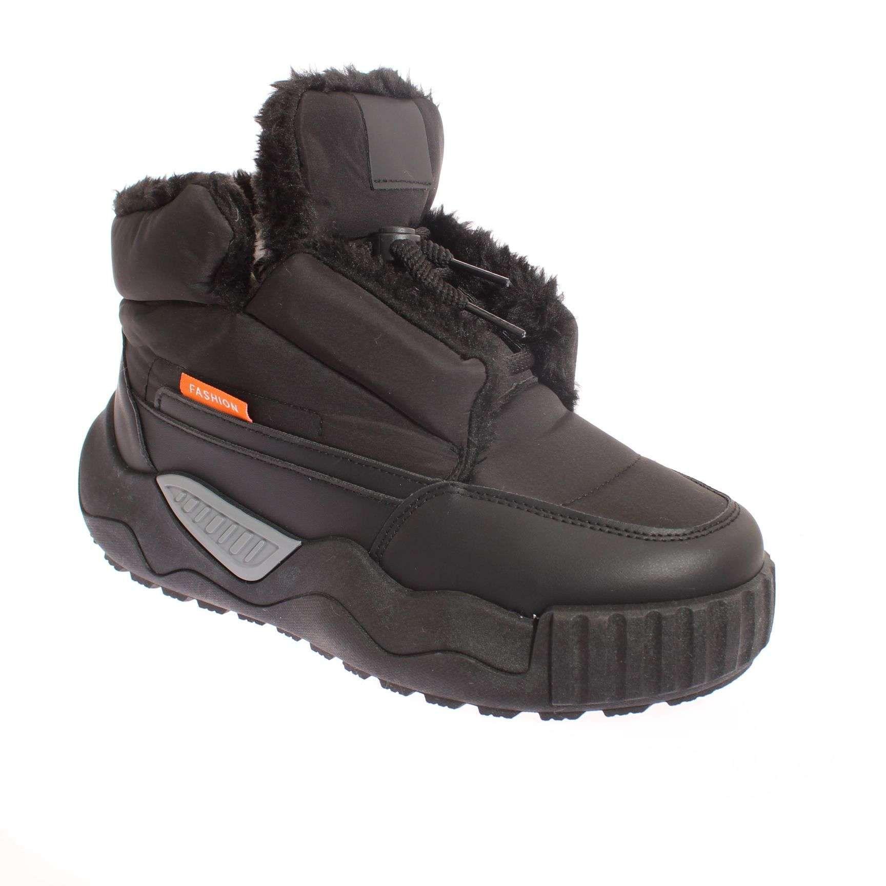 Botin Invernal Negro Vía Franca Hombre Art: 8XDL156ABLACK-0