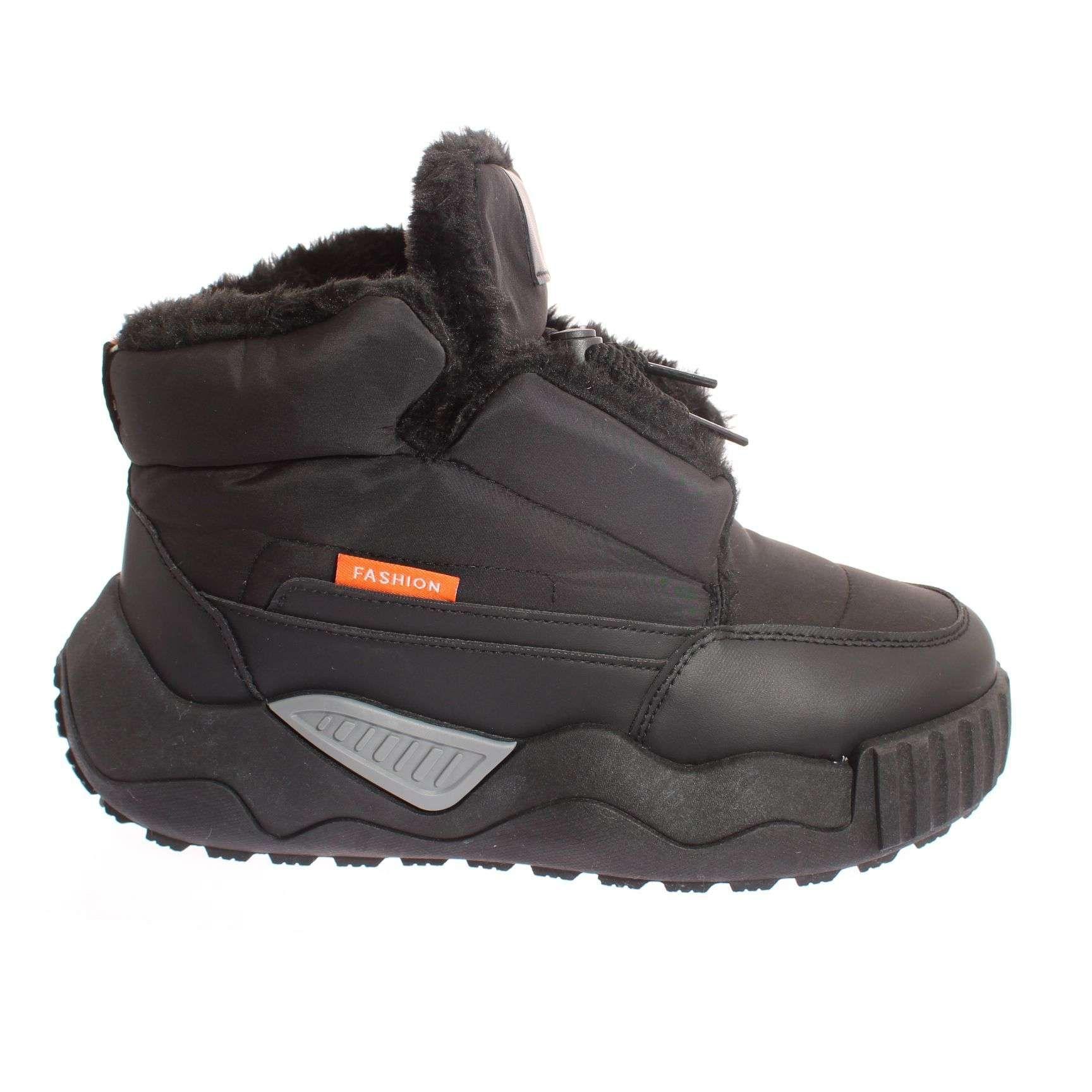 Botin Invernal Negro Vía Franca Hombre Art: 8XDL156ABLACK-1