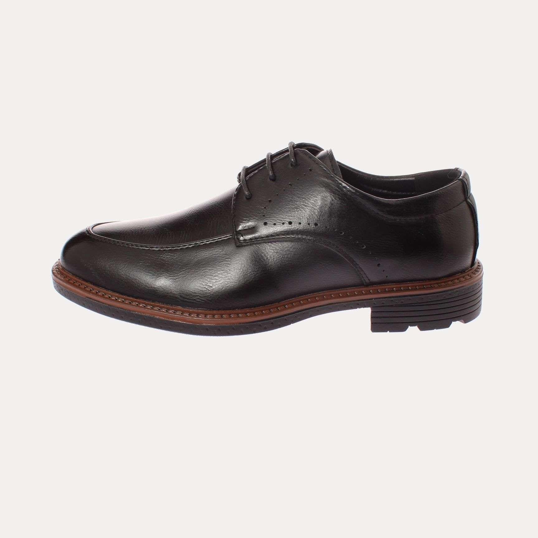 Zapato Negro Vía Franca Hombre Art: 8NPX265BLACK-1
