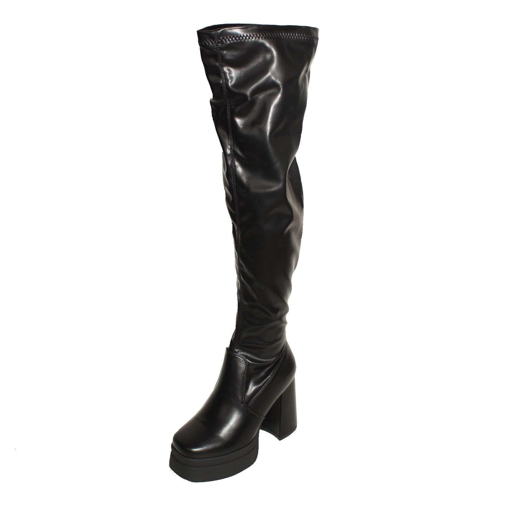 Bota Terraplen Negro Vía Franca Mujer Art: 5PG2418BLACK-0