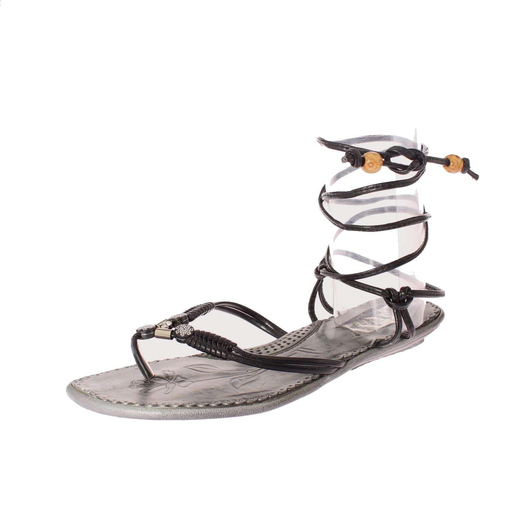 Sandalia Romana Negro Vía Franca Mujer Art: 5JH35120BLACK-0