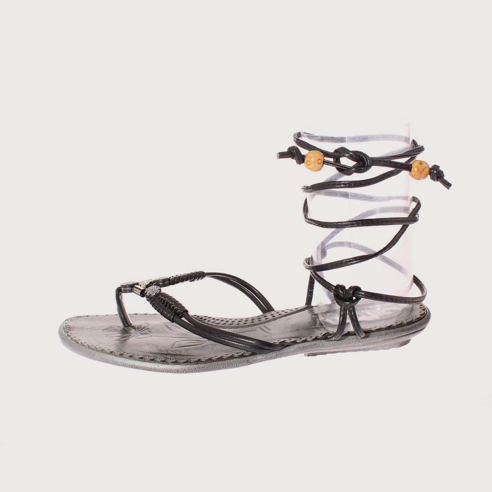 Sandalia Romana Negro Vía Franca Mujer Art: 5JH35120BLACK-1