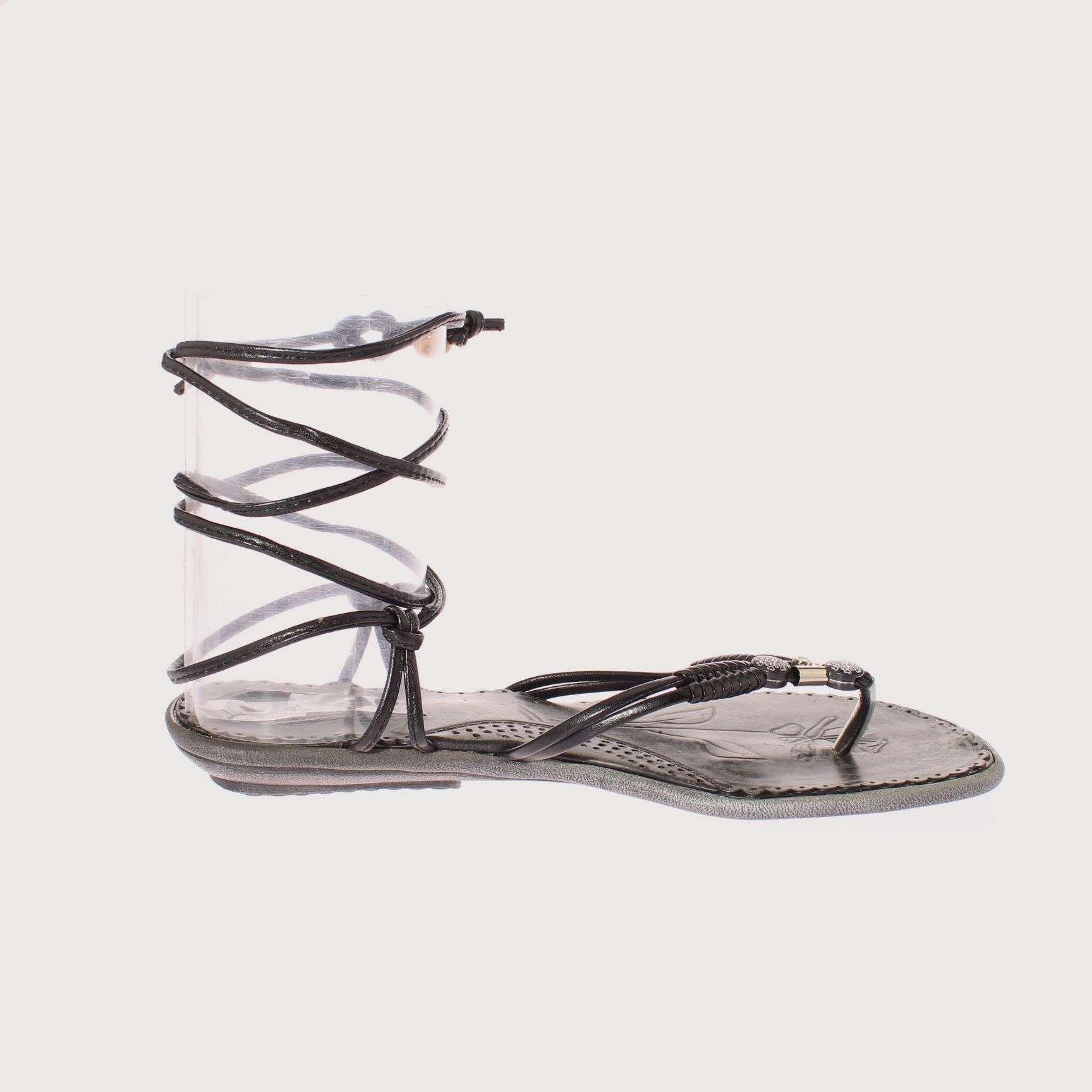 Sandalia Romana Negro Vía Franca Mujer Art: 5JH35120BLACK-3