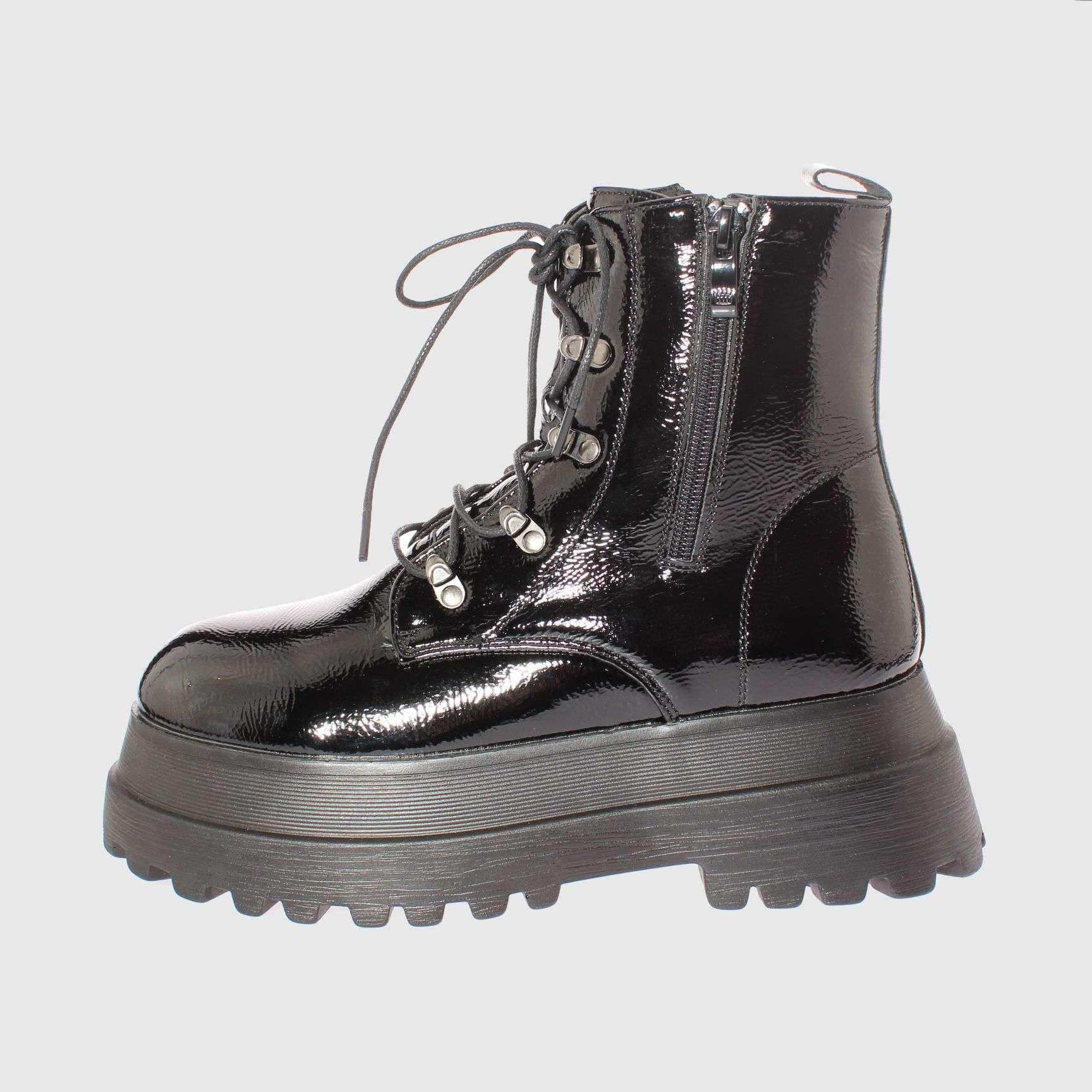 Botin Negro Vía Franca Mujer-1