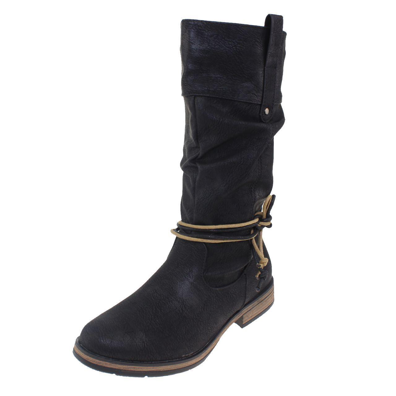 Bota Negro Vía Franca Mujer-0