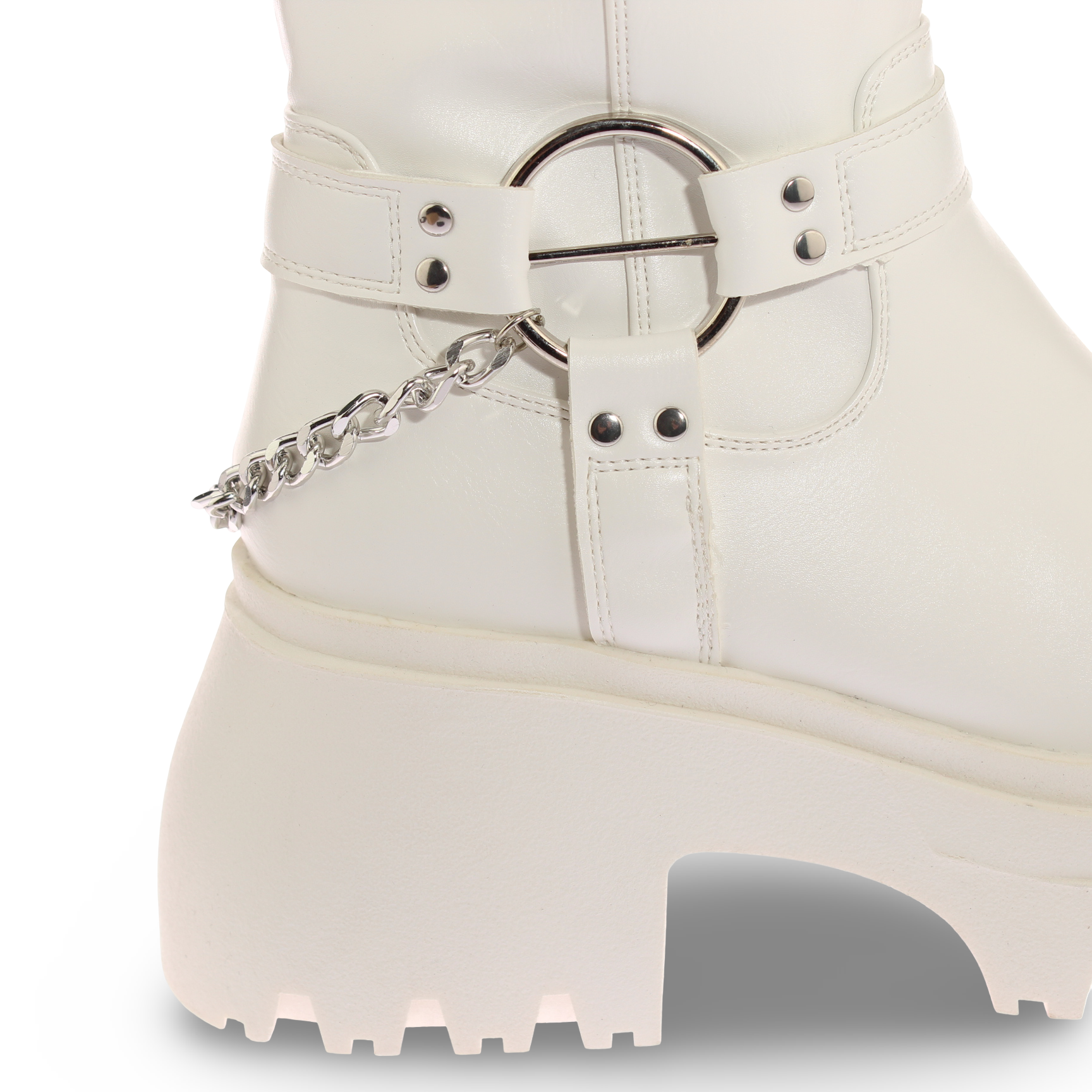 Bota Cadena Blanco Vía Franca Mujer Art: 5XZN617BWHITE-4