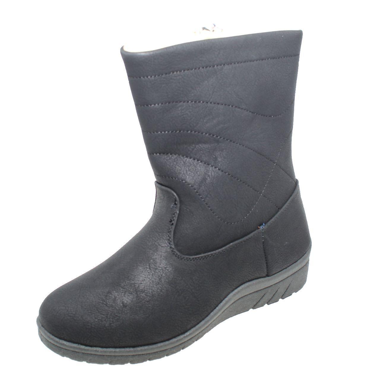 Bota Invernal Negro Vía Franca Mujer-0