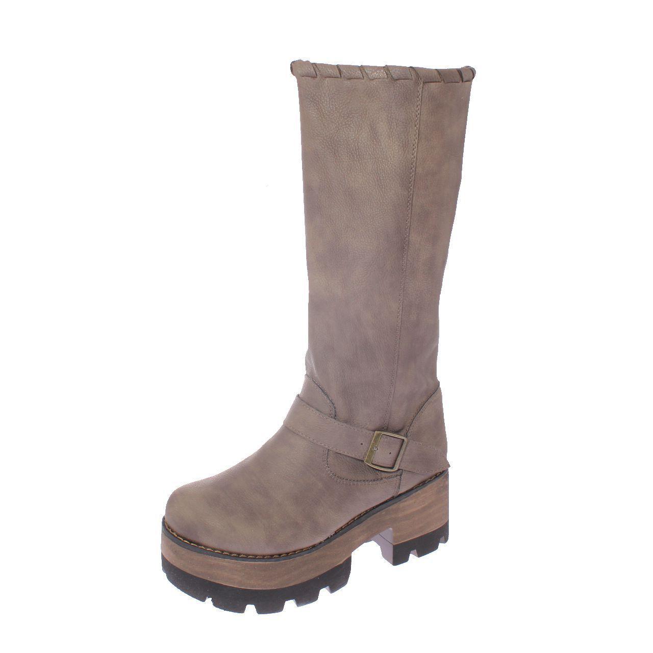 Bota Terraplen Avellana Vía Franca Mujer-0