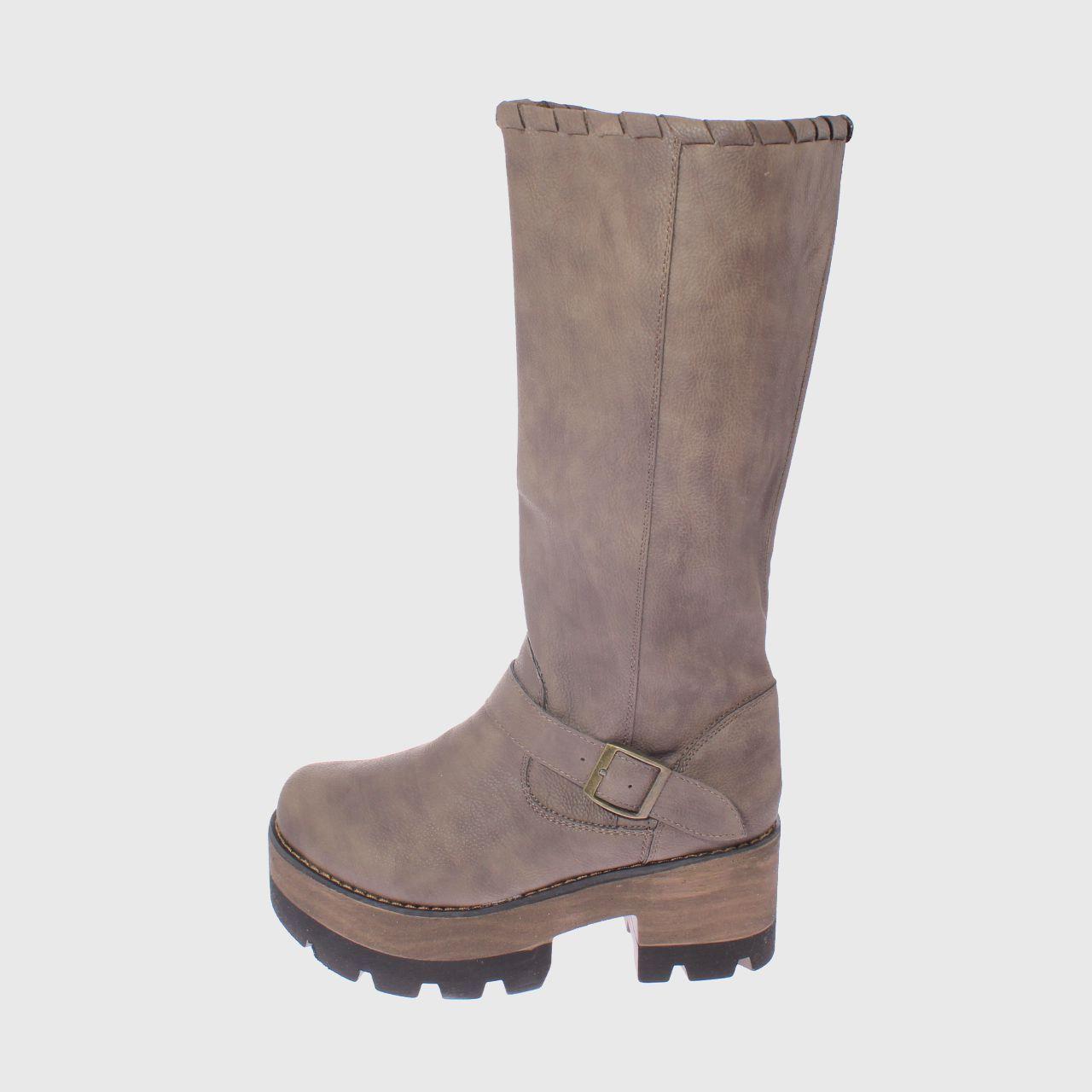 Bota Terraplen Avellana Vía Franca Mujer-1