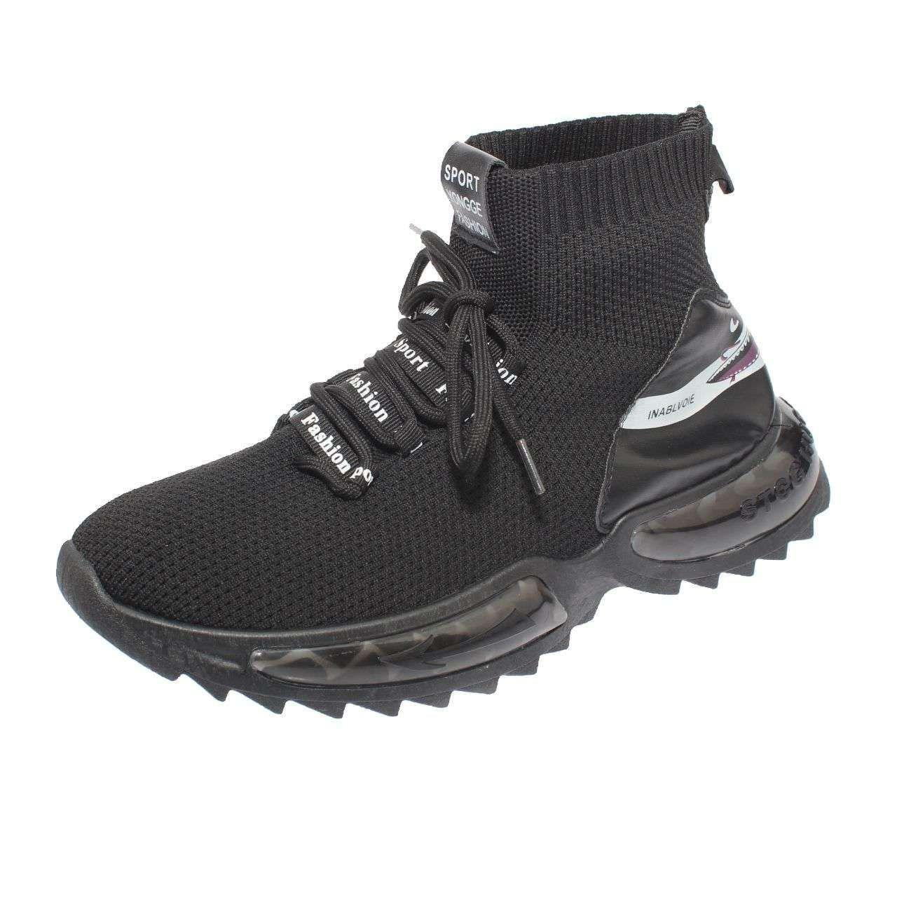 Zapatilla Caña Negro Vía Franca Hombre-6