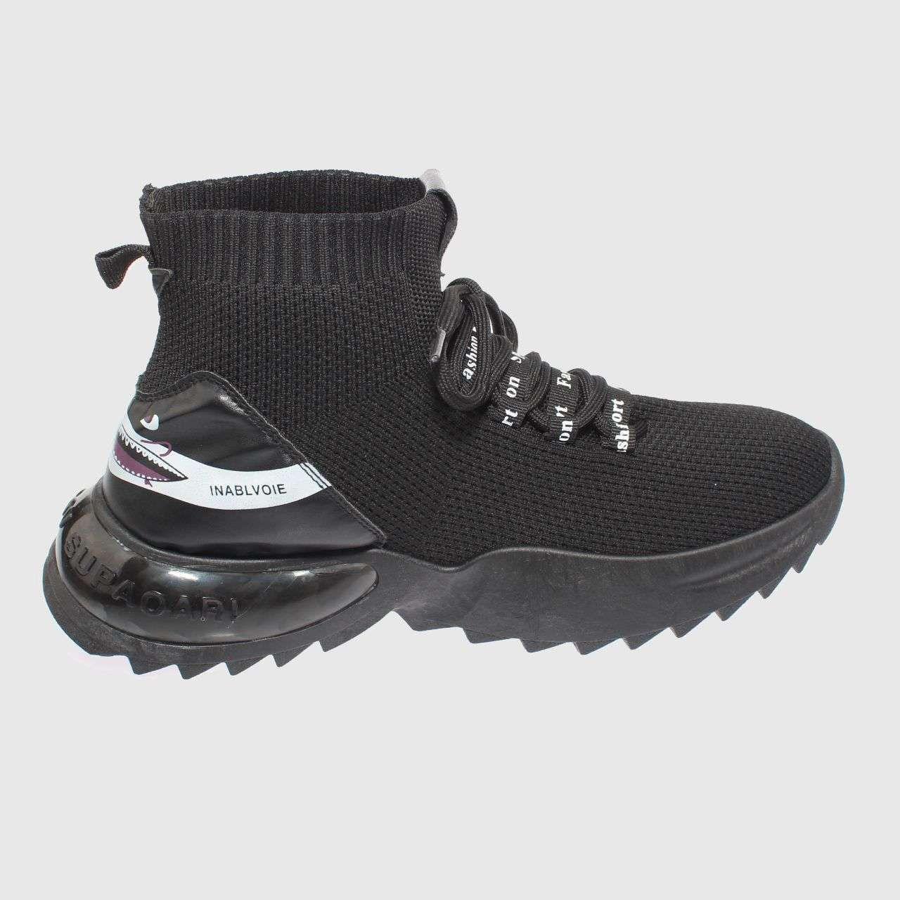 Zapatilla Caña Negro Vía Franca Hombre-7