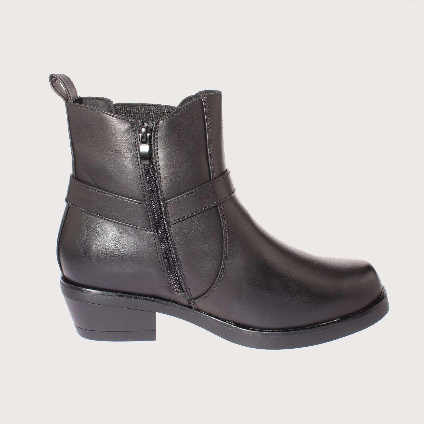Botín Negro Vía Franca Hombre Art: 82990BLACK-3