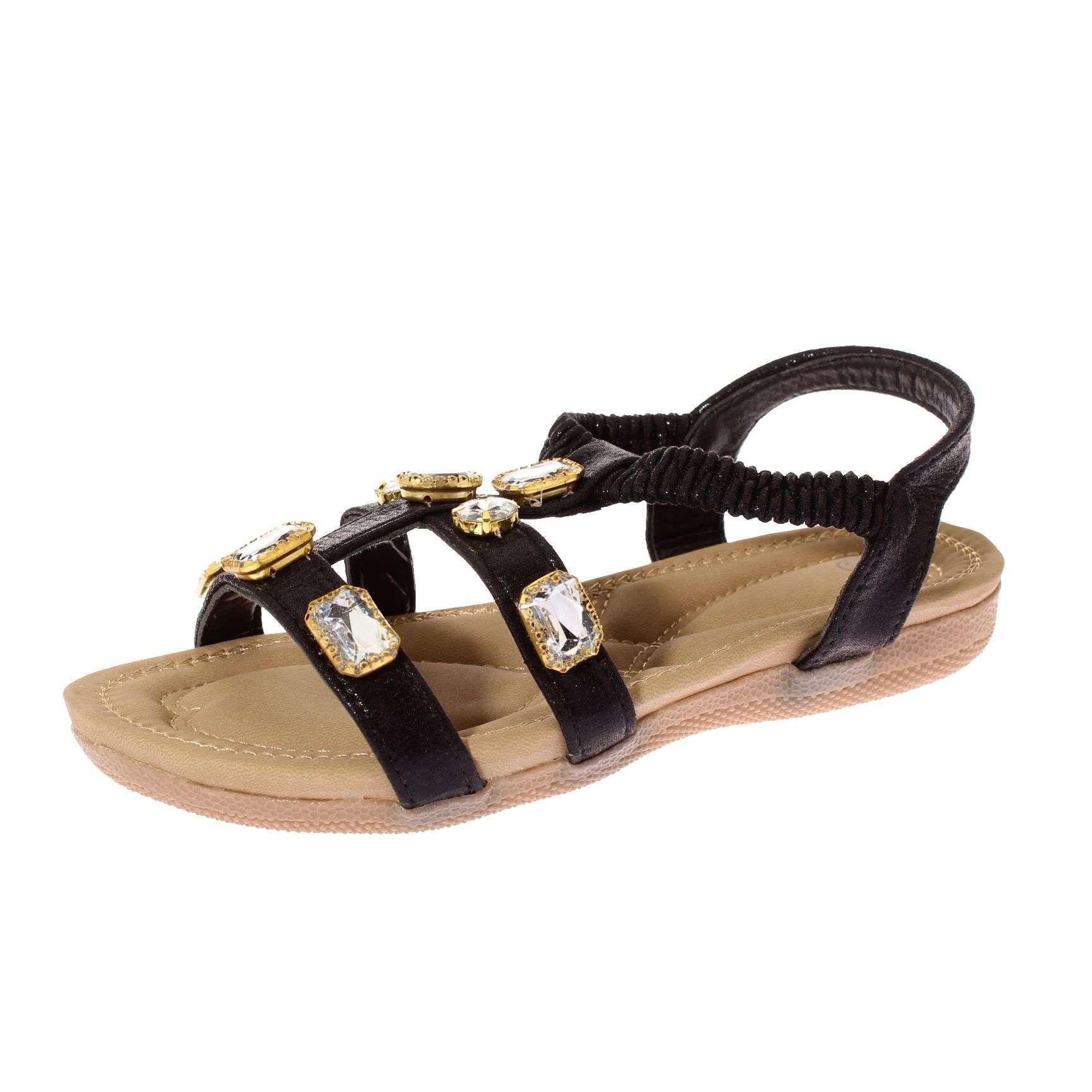 Sandalia Joyas Negro Vía Franca Niña Art: 32110C31118BLACK-0