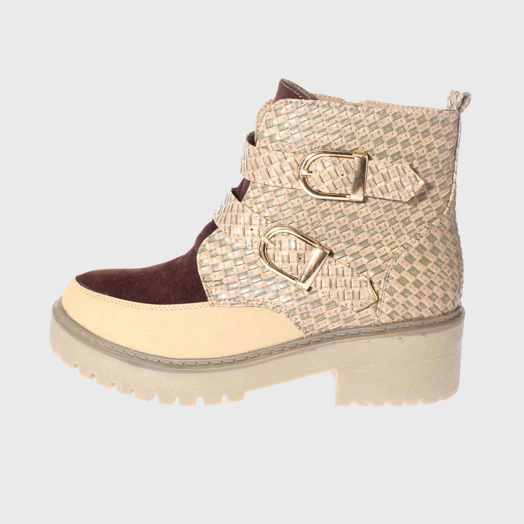 Botín Beige Vía Franca Mujer-1