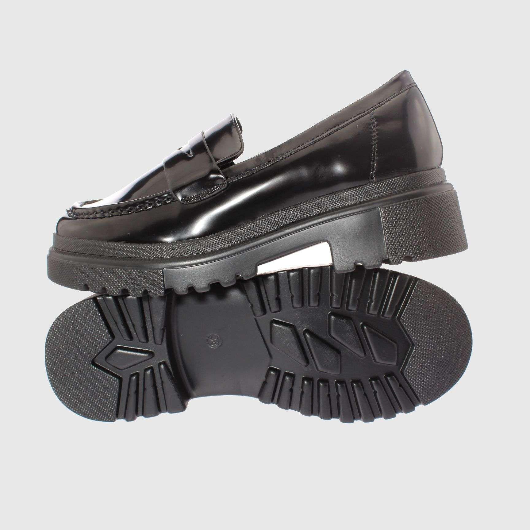 Zapato Negro Vía Franca Mujer-1