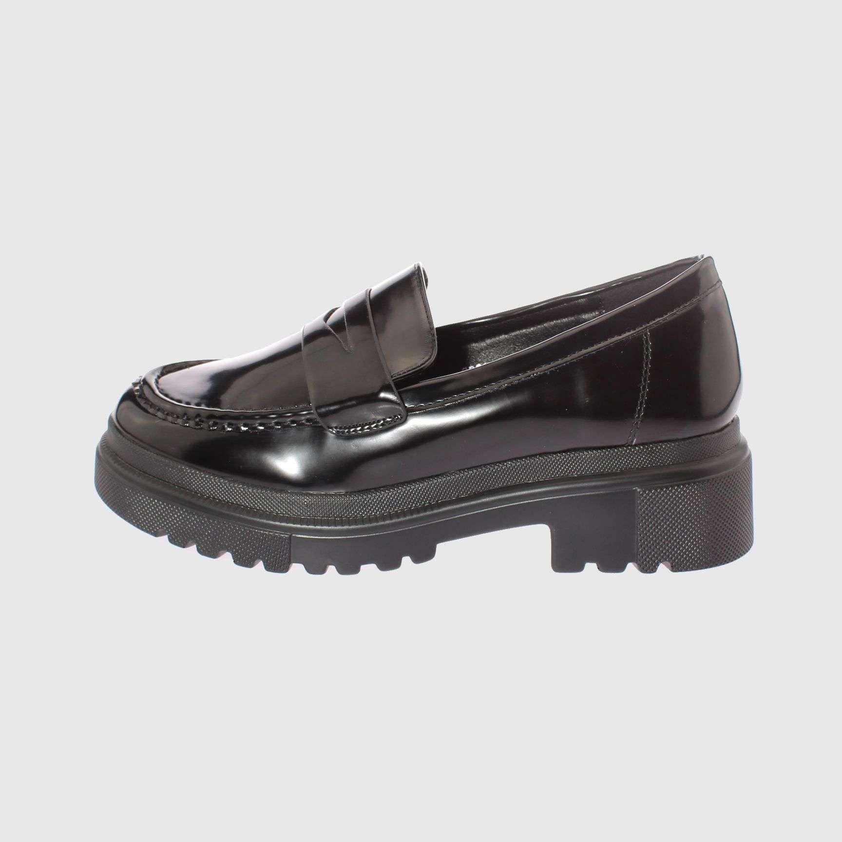 Zapato Negro Vía Franca Mujer-2