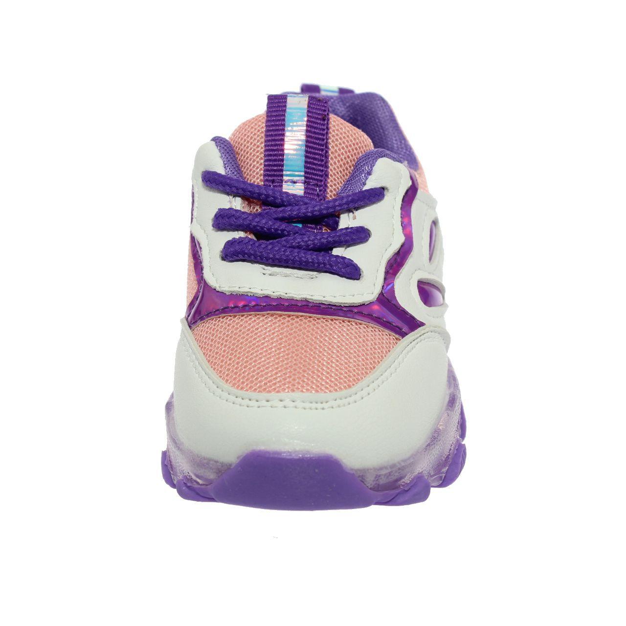 Zapatilla Con Luces Morado Vía Franca Niña-0