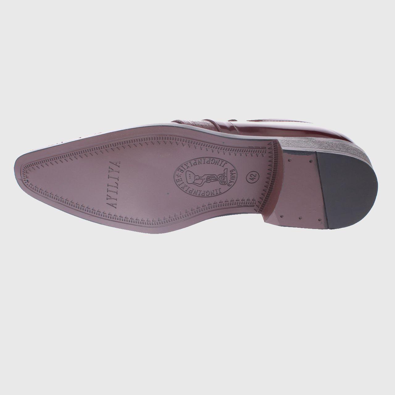 Zapato De Vestir Burdeo Vía Franca Hombre-4