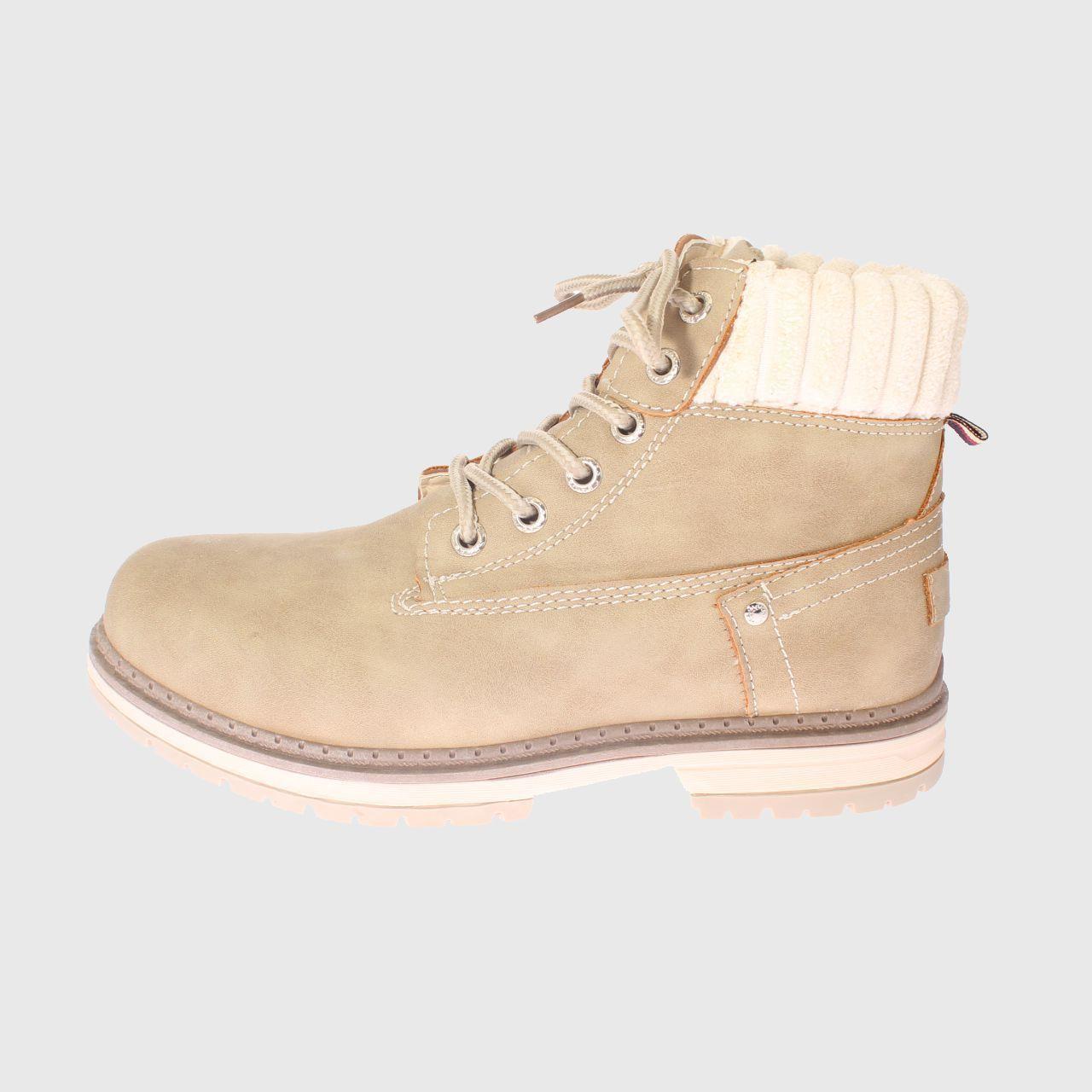 Botín Beige Vía Franca Mujer-1