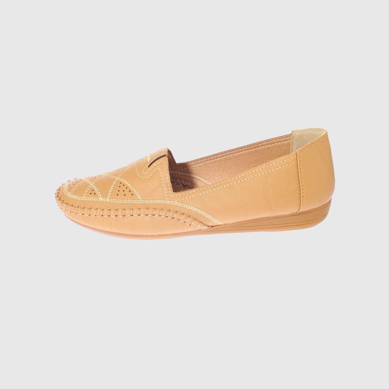 Mocasín Camel Vía Franca Mujer-1