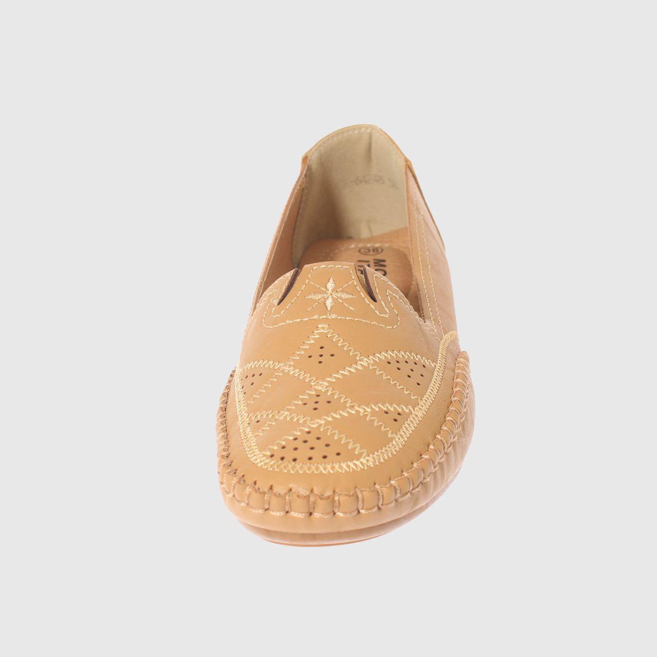 Mocasín Camel Vía Franca Mujer-2