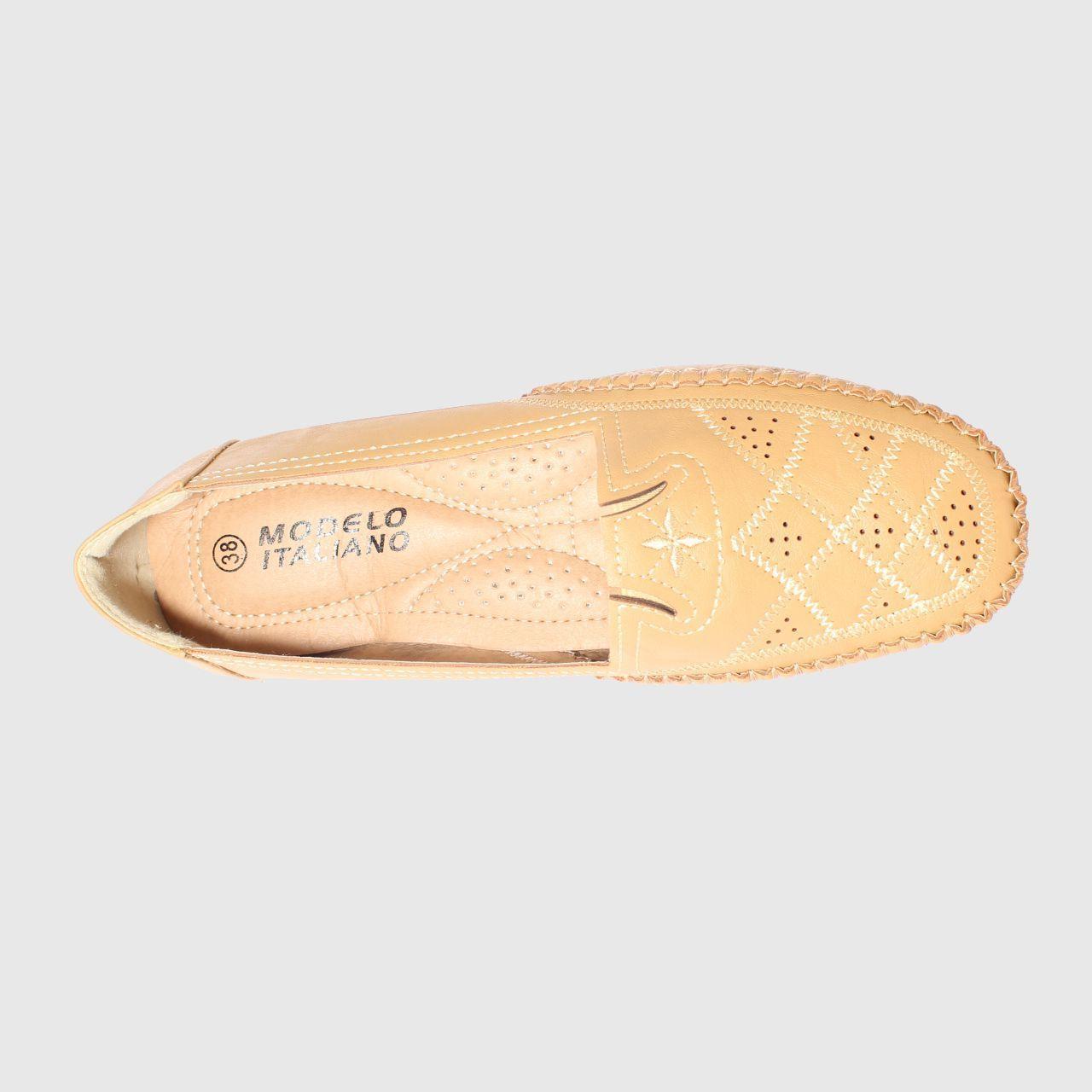 Mocasín Camel Vía Franca Mujer-4