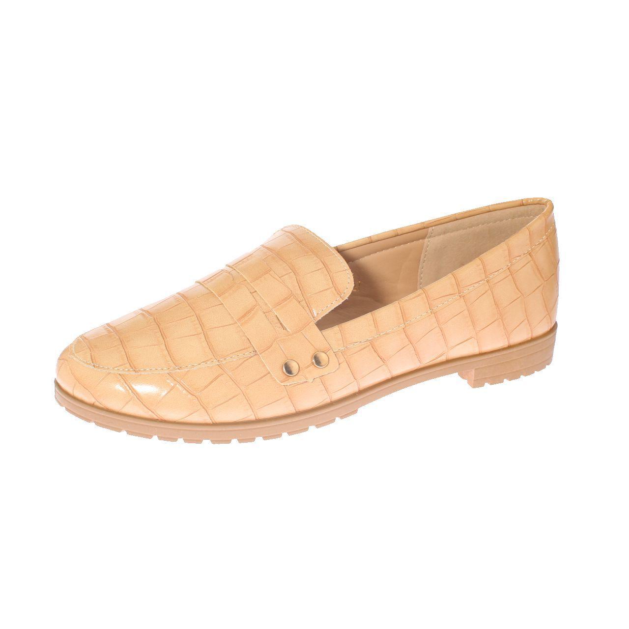 Mocasín Beige Vía Franca Mujer-0