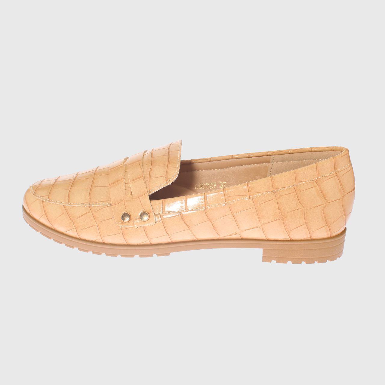 Mocasín Beige Vía Franca Mujer-1